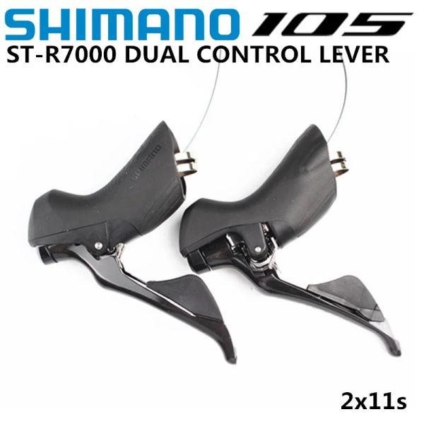 Pinchos Shimano 105 R7000 Shifter 2x11 Speed Road Bike 22s Shift Palanca de control dual Actualización desde 5800