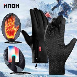 Ski vélo moto hiver étanche écran tactile gant thermique cyclisme tactique travail pêche vtt vélo gants doigt complet 0909