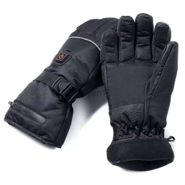 Gants de ski 1 paire 3 niveaux de chauffage alimentés par batterie électriques chauffants hiver chauds gants moto moto ski moteur chauffe-mains pour 24BD HKD230727