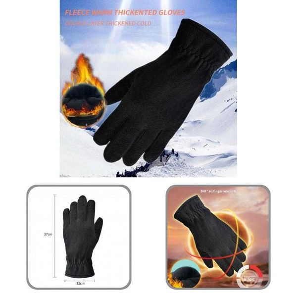 Gants de ski 1 paire mode mittens adultes anti-pile