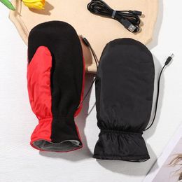Gants de ski 1 paire avec gants rechargeables USB Gants de ski chauffants pour femmes Mitaines chauffantes Gants chauds d'hiver pour l'extérieur Gants chauffants électriques 231218