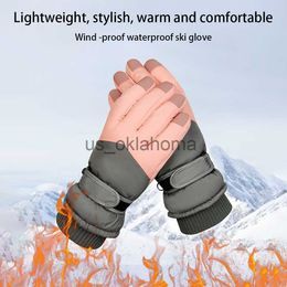 Ski Handschoenen 1 Paar Vrouw Sneeuw Ski Handschoen Winddichte Handschoenen Warming Touchscreen Wanten Fietsen Fietsen Accessoire Roze Groen J230802