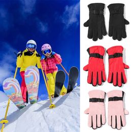 Skihandschuhe 1 Paar Winter Wasserdicht Warm Erwachsene Kinder Jungen Mädchen Kinder Fäustlinge Schnee Outdoor 231114