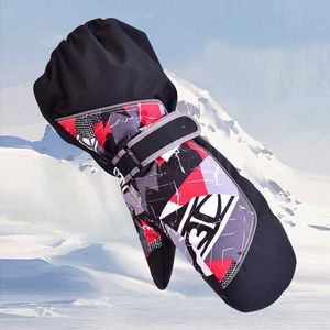 Gants de ski 3-12Y Mitaines de ski pour enfants Hiver Garder au chaud Gants Dessin animé mignon Gants de snowboard ultra-légers imperméables pour garçons filles HKD230727