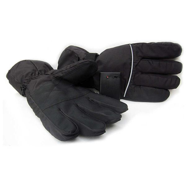 Gants de ski 4.5V électrique 3AA batterie boîte alimentation moto coupe-vent coton chauffage cinq doigts main dos L221017