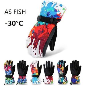 Gants de ski comme poisson professionnel adulte adolescent gants de ski gants de snowboard moto hiver thermique équitation escalade gants de neige imperméables HKD230727