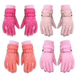 Gants de ski Bébé filles neige Snowboard épaissir chaud imperméable enfants gants de ski Sports de plein air mitaines Ski enfants gants de cyclisme 230907