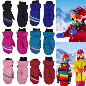 Ski Gloves Children Kids Winter Snow Warm Boy Girls Snowboard Windproof Waterproof Thicken Keep Must 230725