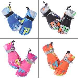 Gants de ski Hommes Femmes Garçon Fille Enfants Enfants Gants de Ski Gants de Snowboard Moto Hiver Ski Escalade Gants de Neige Imperméables HKD230727