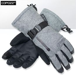 Gants de ski COPOZZ unisexe 30 degrés mitaines de Snowboard écran tactile moteur de motoneige imperméable à l'eau thermique neige 230830