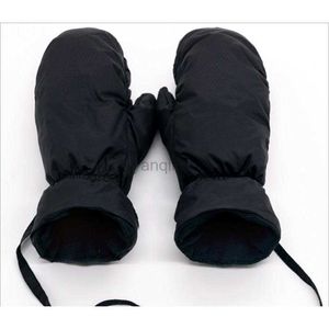 Gants De Ski Vers Le Bas Plume Thermique Snowboard Gants De Ski Hommes Femmes Hiver Chaud Neige Montagne Ski Motoneige Mitaines Enfants Longue Corde Accrocher HKD230727