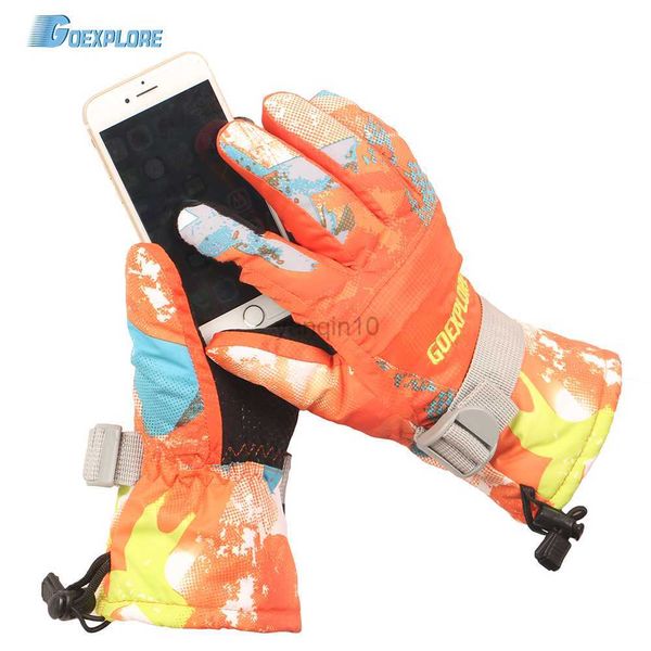 Guantes de esquí Goexplore mejores guantes de esquí 2021 Hombres Mujeres -30 Espesar Impermeable Motocicleta al aire libre Snowboard Moto de nieve Mitones de nieve Invierno Hombre HKD230727