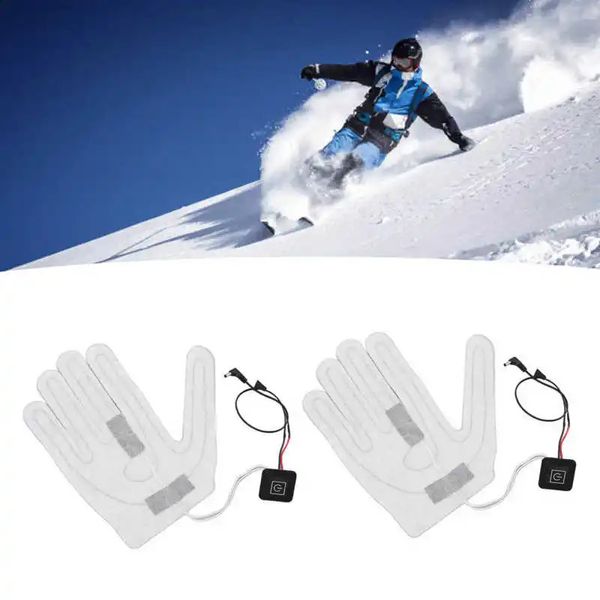 Gants de ski Chauffage 2 PCS FEUILLE DE CHAUFFICATION ÉLECTRIQUE 3 GRANDS FILLAGE RÉGLABLE REMPLACEMENT DC CALATER ÉLECTRIQU