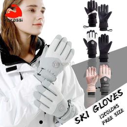 Gants de Ski KoKossi 1 Paire Hiver Chaud Gants de Ski Antidérapant Motoneige Snowboard Ski Écran Tactile Imperméable Coupe-Vent Gants Unisexe HKD230727