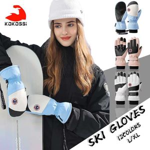 Gants de Ski KoKossi Gants de Ski en Polaire Thermique Hommes Femmes Hiver Imperméable Coupe-Vent Escalade de Neige Ski Snowboard Sports Gants Chauds HKD230727