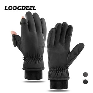 Skihandschoenen LOOGDEEL Winter Fietsen Skihandschoenen Heren Dames Winddicht Aanraakscherm Snowboard Warmte Motorfiets Sneeuw Ski Handschoenen Antislip Palm HKD230727