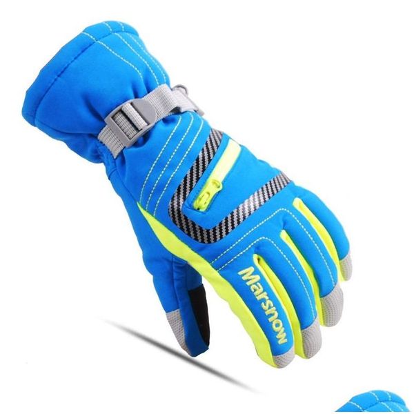 Gants de ski Marsnow hiver professionnel filles garçons Adt imperméable neige chaude enfants coupe-vent ski snowboard livraison directe Sports Outdoo Dhi0Q