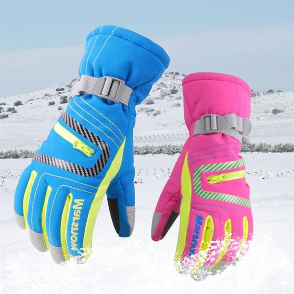 Gants de Ski Marsnow hiver professionnel filles garçons adulte imperméable neige chaude enfants coupe-vent ing Snowboard 221129244P