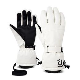 Gants de Ski hommes hiver coupe-vent imperméable écran tactile polaire antidérapant Snowboard motoneige cyclisme gants de Ski 231129