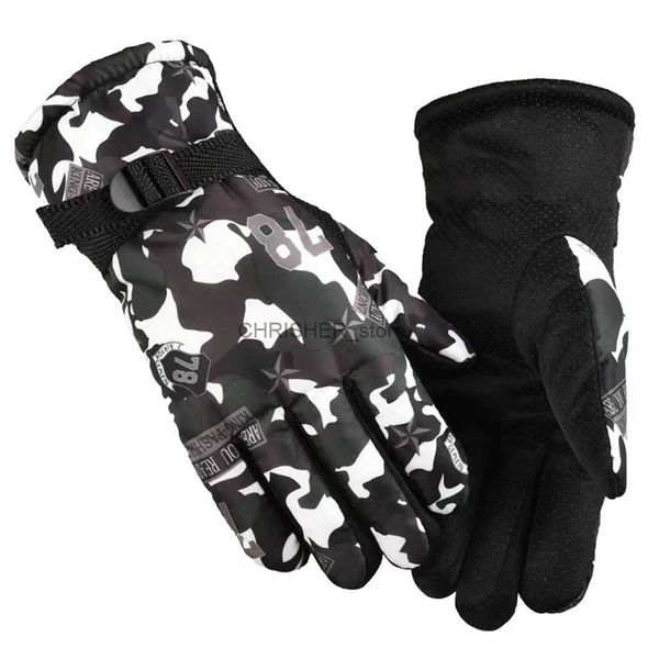 Guantes de esquí Hombres Mujer Guantes de esquí de invierno A prueba de viento Impermeable Térmico Deporte al aire libre Ciclismo Guantes de bicicleta Motocicleta Senderismo Camping Guantes de mano L23118