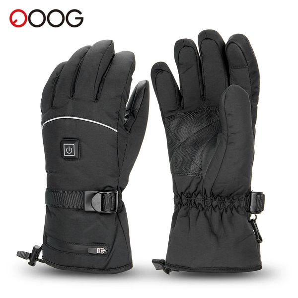 Gants de ski Gants chauffants de moto gants chauffants chauds d'hiver ski snowboard gants chauffants imperméables à écran tactile avec étui à batterie 231107