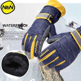 Skihandschoenen NANDN Winter Warm Mountain Snowboard Skihandschoenen heren dames Koude sneeuw Skiën Wanten Waterdicht Sneeuwscooter Handschoenen Air+ 5002L23118