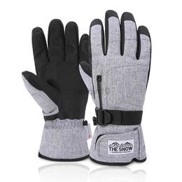 Guanti da sci Nuovi guanti da sci invernali unisex per snowboard Touch screen antiscivolo ultraleggero Guanti impermeabili per tenere al caldo Guanti da equitazione per motoslitta HKD230727