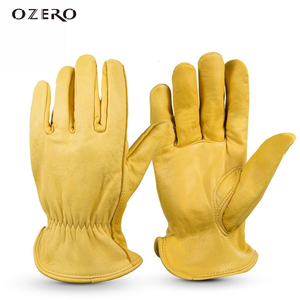 Gants de ski OZERO Cuir de chèvre Moto Full Finger Racing Outdoor Sport Protection Riding Cross Bike Guantes Motor 230909