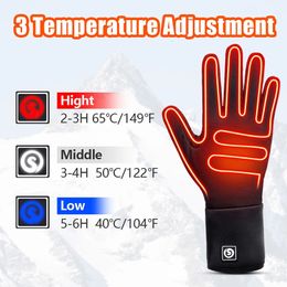 Skihandschoenen Saviour Heat Liner Verwarmde handschoenen Winterbatterij Verwarming Skiën Buitensporten Rijden Verwarmde warme verwarmingshandschoenen Touchscreen SHGS13 231102