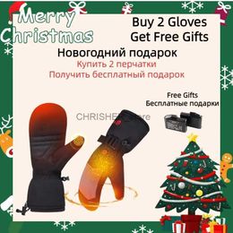 Guantes de esquí SAVIOR HEAT Manoplas calefactables de invierno Guantes calefactables eléctricos con batería recargable para guantes térmicos de esquí con rayos de calor Hombres Mujeres L23118