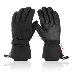 Ski Gloves Ski Gloves Fleece Snowboard Gloves Snowmobile Motorcycle Riding Winter Gloves Windproof Waterproof Unisex Winter Gloves HKD230727