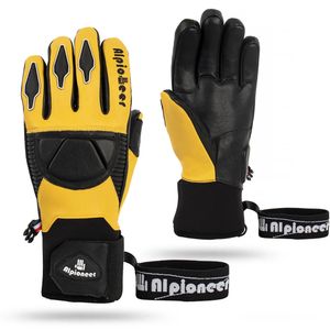 Gants de ski Gants de ski pour hommes femmes hiver gants en cuir thermique ski cyclisme Snowboard motoneige mitaines imperméables gants de sport de neige 231114