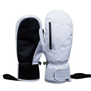 Gants de ski Gants de ski pour femmes Hommes Écran tactile Moufles à neige imperméables pour ski snowboard avec corde anti-perte et poche HKD230727