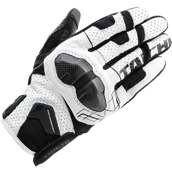 Guantes de esquí TAICHI RST426 guantes perforados de cuero de fibra de carbono para motocicleta guantes protectores transpirables de malla para carreras de motocicletas todoterreno zln231110