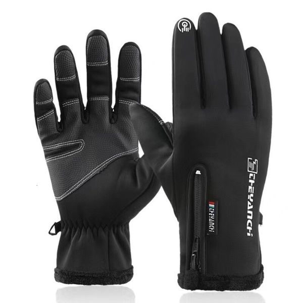 Gants de ski thermiques 1 paire, imperméables, cyclisme, course à pied, avec fonction d'écran tactile améliorée du bout des doigts, pour hommes et femmes, 230830