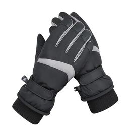 Guantes de esquí engrosamiento guantes de esquí cálidos para snowboard esquí montañismo ciclismo pantalla táctil impermeable guantes de nieve de invierno 231114