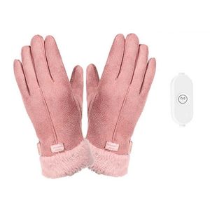 Gants de ski chauffants USB pour femme hiver chaud chauffage électrique sans batterie écran tactile alimenté 221020