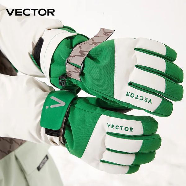 Guantes de esquí VECTOR Warm para niños invierno lana impermeable algodón calentado 231024