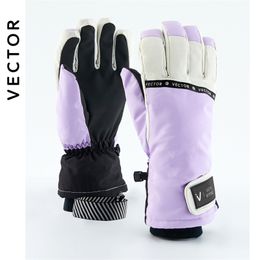 Guantes de Esquí VECTOR Impermeable con Función de Pantalla Táctil Snowboard Térmico Cálido Snowmobile Snow Hombre Mujer 220826