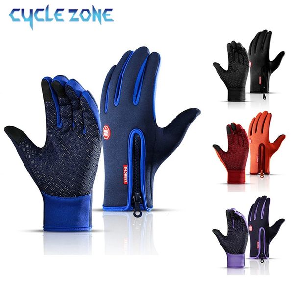 Gants de Ski chauds pour hommes, imperméables, coupe-vent, Snowboard froid, moto, conduite, écran tactile, fermeture éclair, 231017