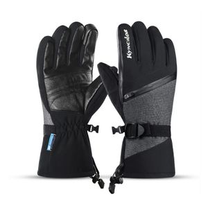 Ski Gloves Waterproof Snowboard Snow Warm Autumn And Winter Outdoor Sports Cycling Thick Cold Insulation Touch Screen Ski Gloves 231021