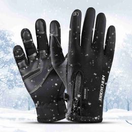 Skihandschoenen Waterdicht Touchscreen Winter Thermische Verwarmende Handschoenen Multifunctionele Handschoenen voor Skiën Fietsen Klimmen Motorrijden J230802