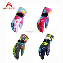 Guantes de esquí Wild Snow Nuevos Guantes de esquí Mujeres Cálido Invierno Guantes de snowboard a prueba de agua Moto de nieve Montar Guantes de motocicleta HKD230727