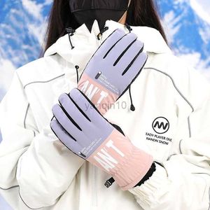 Ski Handschoenen Winter 2022 Nieuwe Ski Handschoenen Dames Heren Outdoor Rijden Snowboard Skiën Wanten Verdikte Warm Winddicht Waterdicht Vingerhandschoenen HKD230727