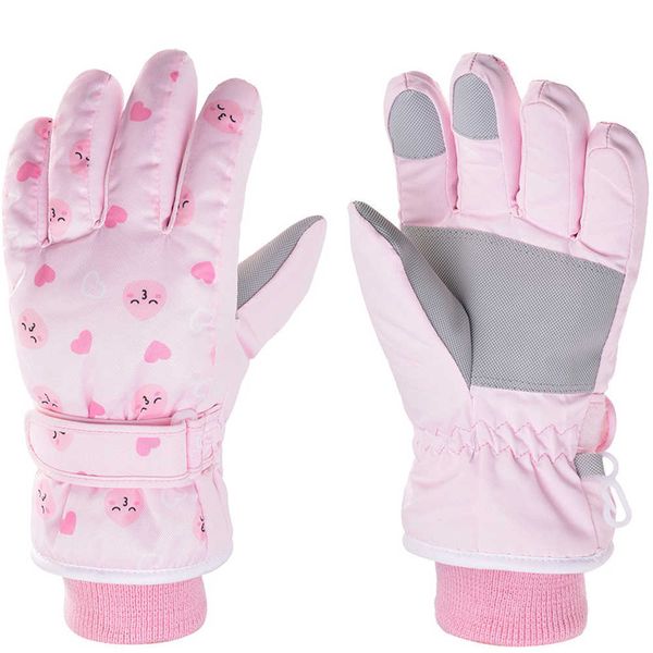 Gants de Ski hiver enfants avec fonction écran tactile thermique neige chaude enfants cadeau de noël 7-12 ans L221017