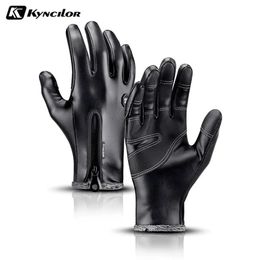 Gants de ski Gants de cyclisme d'hiver hommes femmes écran tactile gants de vélo en plein air Scooter coupe-vent imperméable équitation Ski chaud gants de vélo 231114