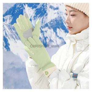 Gants de ski Gants d'hiver femme antidérapant chaud cyclisme dame neige jeunesse adolescent gants de Ski imperméables pour filles vélo escalade course WorkL23118