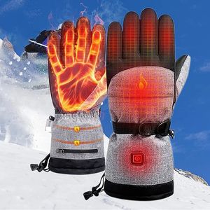 Skihandschoenen Winter Verwarmde USB Oplaadbare Thermische Touchscreen Elektrische Verwarming Mannen Vrouw Warme Kachel Handschoen Guantes 231129