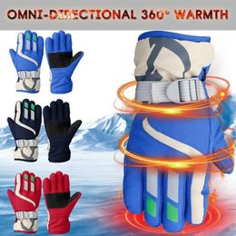 Gants de Ski hiver enfants Snowboard Nylon antidérapant enfants garçons filles imperméable cyclisme thermique polaire neige chaude 231122