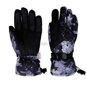 Gants De Ski Hiver Hommes Gants Tactile Froid Imperméable À L'eau Moto Cycle Gants Mâle Sports De Plein Air Chaud Thermique Polaire Courir Gants De Ski HKD230727